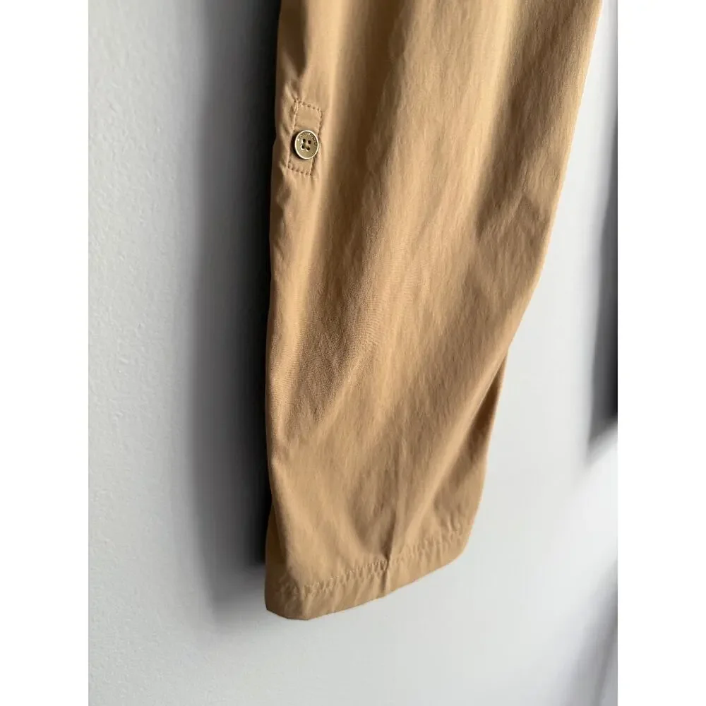 ExOfficio Women's Khaki Cargo Hiking Pants Size 6 Lightweight Travel Zip Pocket - Picture 6 of 8